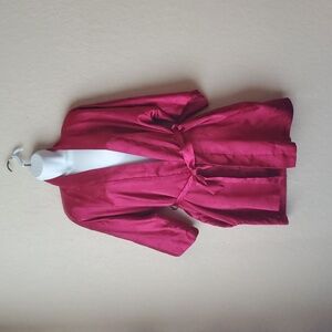 VGE California Dynasty S/M red colored satin robe